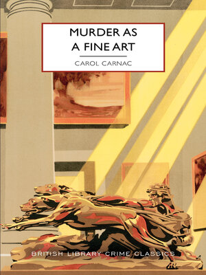 cover image of Murder As a Fine Art